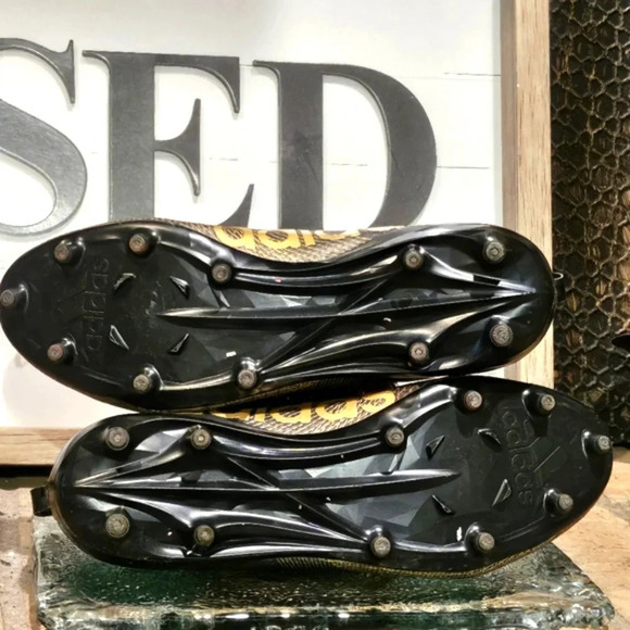 Adidas Men's Adizero 8.0 Burner Football Cleats Black Gold Purple Mens Sz 13 - Picture 5 of 7